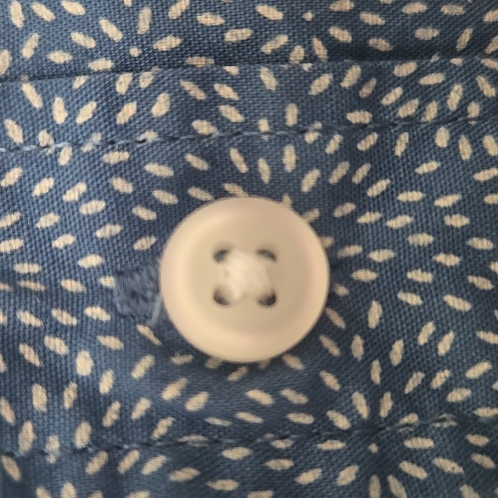 Goodthreads Blue & White Print Shirt - Picture 6 of 9